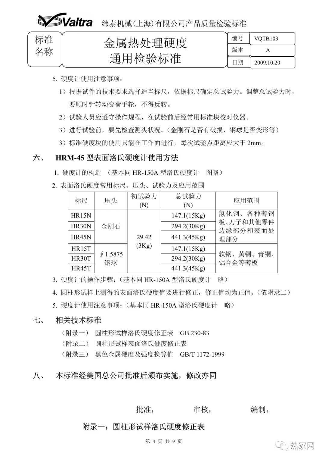 金屬熱處理硬度通用檢驗(yàn)標(biāo)準(zhǔn) 金屬熱處理硬度通用檢驗(yàn)標(biāo)準(zhǔn)